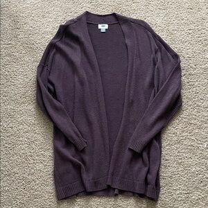 Old Navy Women's Open-Front Cardigan Sweater - Plum